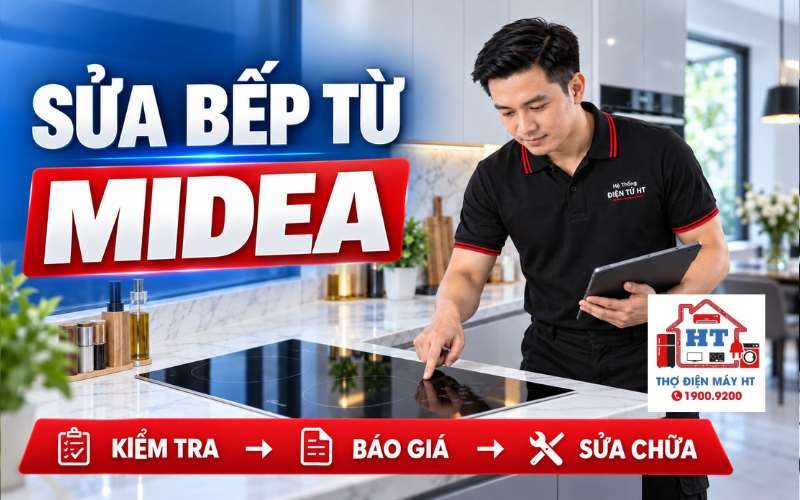 Sửa Bếp Từ Midea | Hỗ Trợ Tận Nhà Kiểm Tra Miễn Phí
