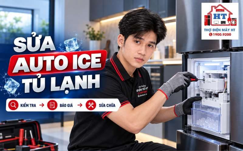 Sửa Hệ Thống Auto Ice Tủ Lạnh – Kiểm Tra Nhanh Chóng Miễn Phí