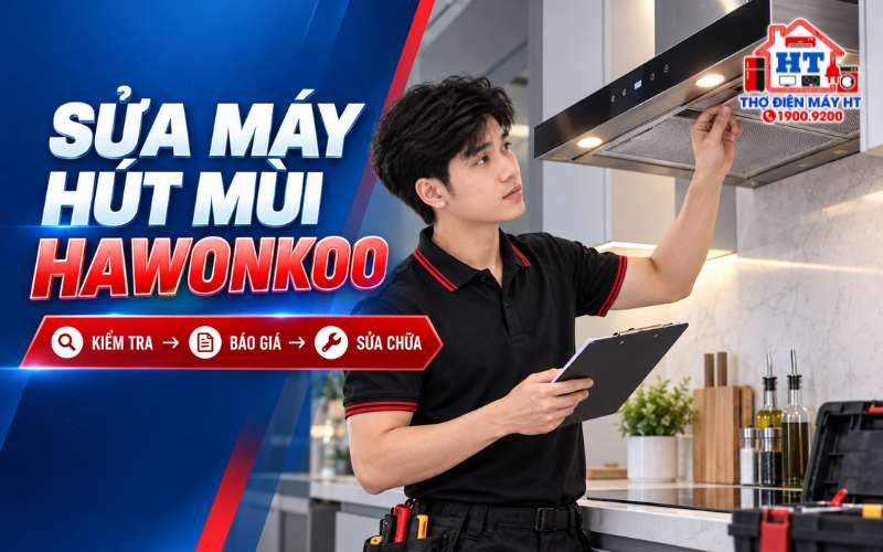 Sửa Máy Hút Mùi Hawonkoo Tại Nhà – Kiểm Tra Miễn Phí