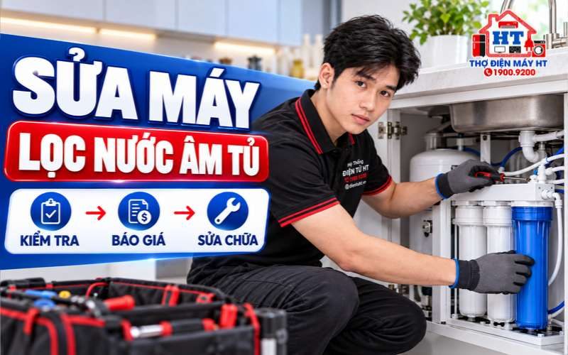 Sửa Máy Lọc Nước Âm Tủ Tại Nhà – Kiểm Tra Miễn Phí
