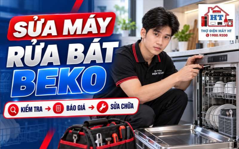 Sửa Máy Rửa Chén Beko: Kiểm Tra Miễn Phí, Hỗ Trợ 24/7