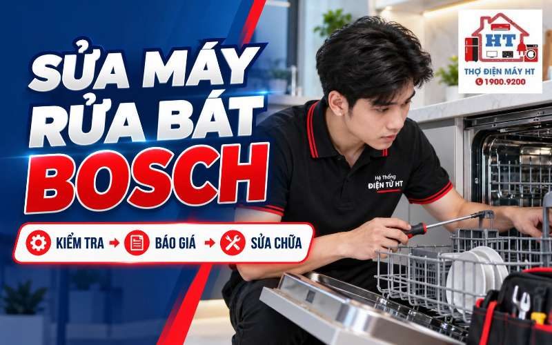 Sửa Máy Rửa Chén Bosch: Kiểm Tra Miễn Phí, Hỗ Trợ 24/7