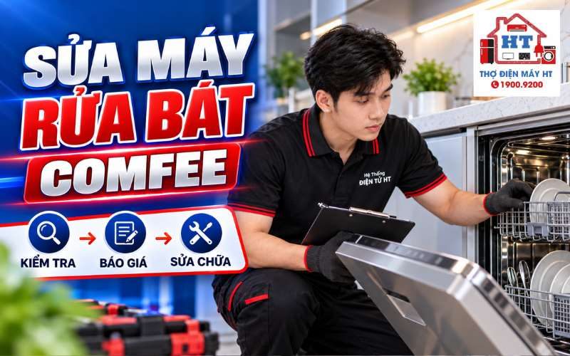 Sửa Máy Rửa Chén Comfee: Kiểm Tra Miễn Phí, Hỗ Trợ 24/7