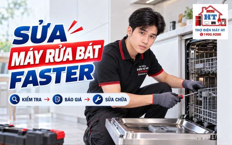 Sửa Máy Rửa Chén Faster: Kiểm Tra Miễn Phí Tận Nhà 1900 9200