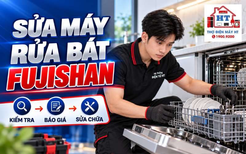 Sửa Máy Rửa Chén Fujishan: Kiểm Tra Miễn Phí Hỗ Trợ 24/7
