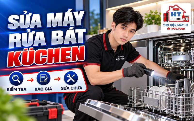 Sửa Máy Rửa Chén Küchen/KUPP: Kiểm Tra Miễn Phí, Hỗ trợ Nhanh