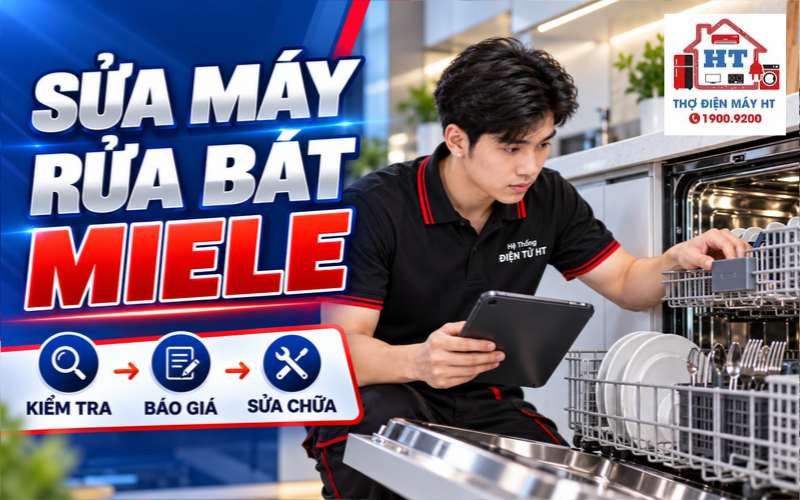 Sửa Máy Rửa Chén Miele: Liên Hệ Kiểm Tra Miễn Phí Ngay 1900 9200