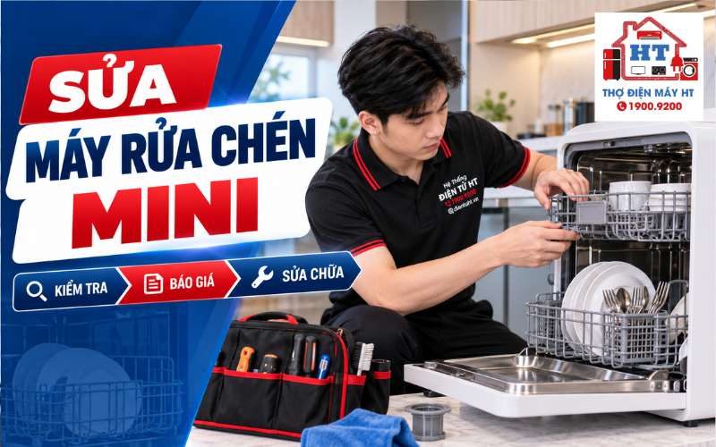 Sửa Máy Rửa Chén Mini/Để Bàn: Kiểm Tra Miễn Phí Tại Nhà