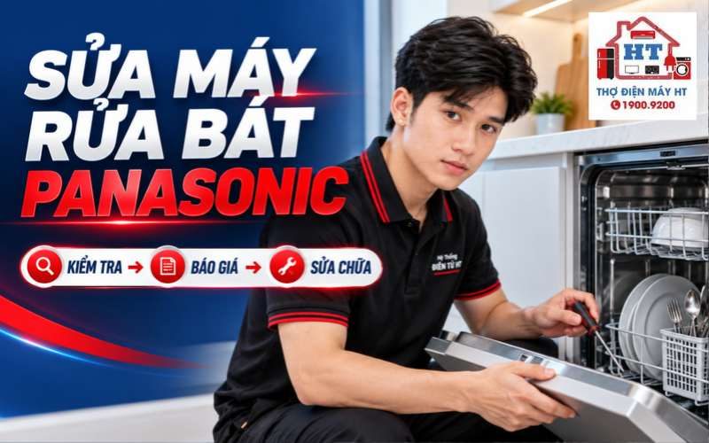 Sửa Máy Rửa Chén Panasonic: Kiểm Tra Miễn Phí, Báo Giá Tận Nhà