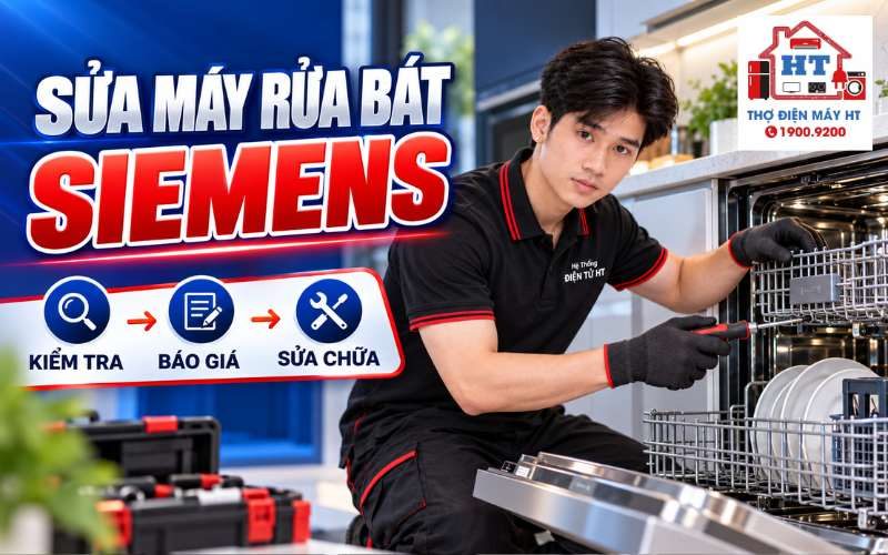 Sửa Máy Rửa Chén Siemens: Kiểm Tra Miễn Phí - Hỗ Trợ 24/7
