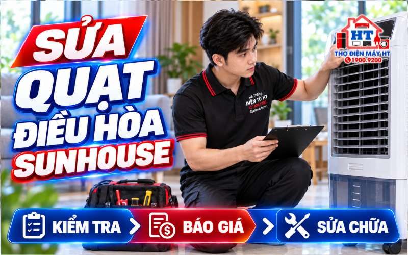Sửa Quạt Điều Hòa Sunhouse Tại Nhà | Điện Tử HT
