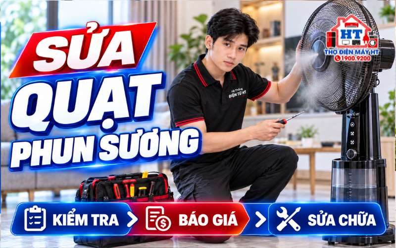 Sửa Quạt Phun Sương Tại Nhà – Kiểm Tra & Báo Giá Rõ Ràng