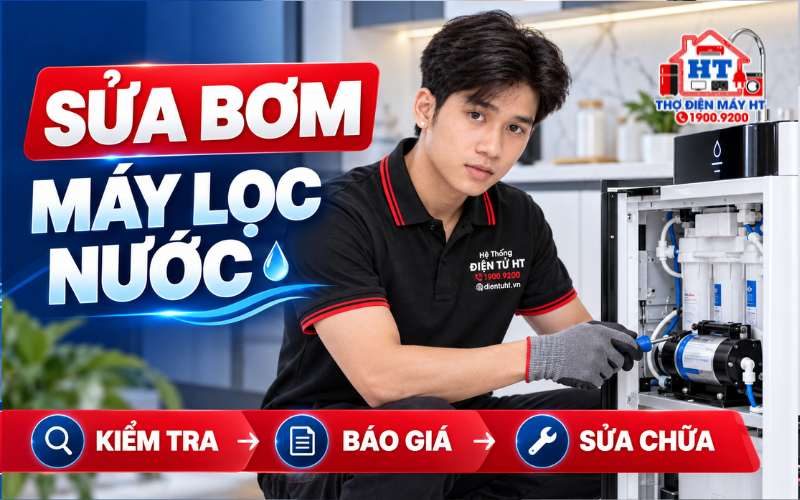 Sửa/Thay Bơm Máy Lọc Nước Tại Nhà – Điện Tử HT