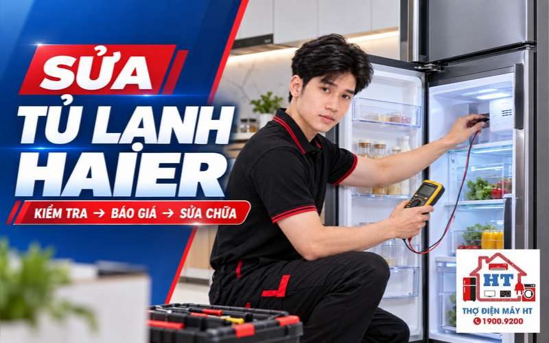 Sửa Tủ Lạnh Haier Tại Nhà | Báo Giá Miễn Phí, Hỗ Trợ 24/7