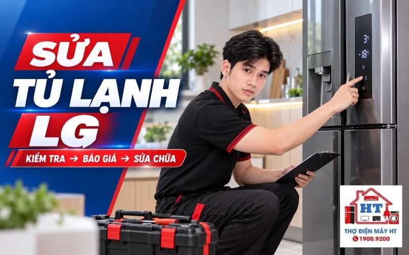 Sửa Tủ Lạnh LG | Báo Giá Trước, Bảo Hành 3–12 Tháng