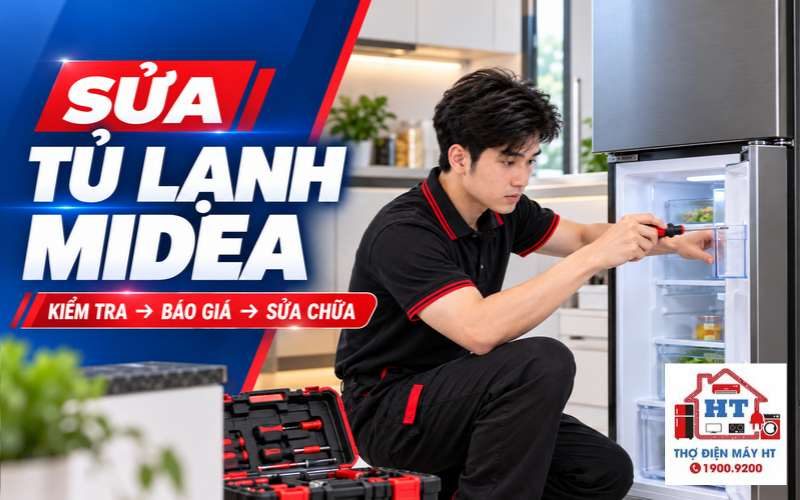 Sửa Tủ Lạnh Midea | Báo Giá Trước, Hỗ Trợ 24/7 Miễn Phí