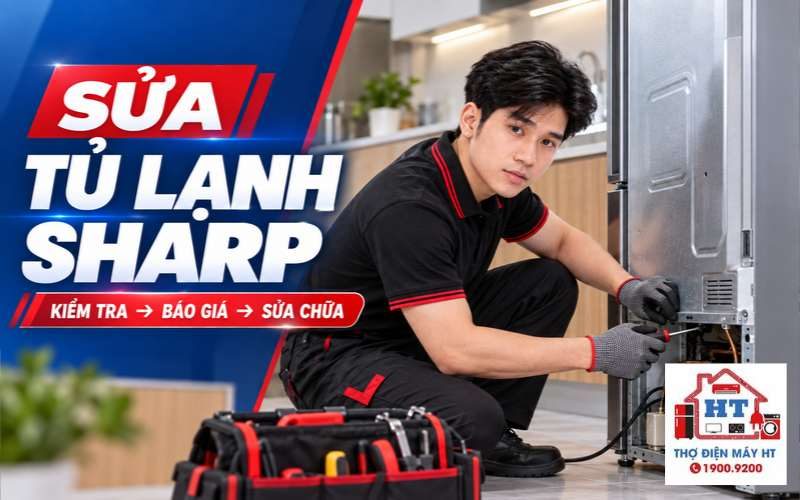 Sửa Tủ Lạnh Sharp | Báo Giá Miễn Phí, Hỗ Trợ 24/4 Qua App