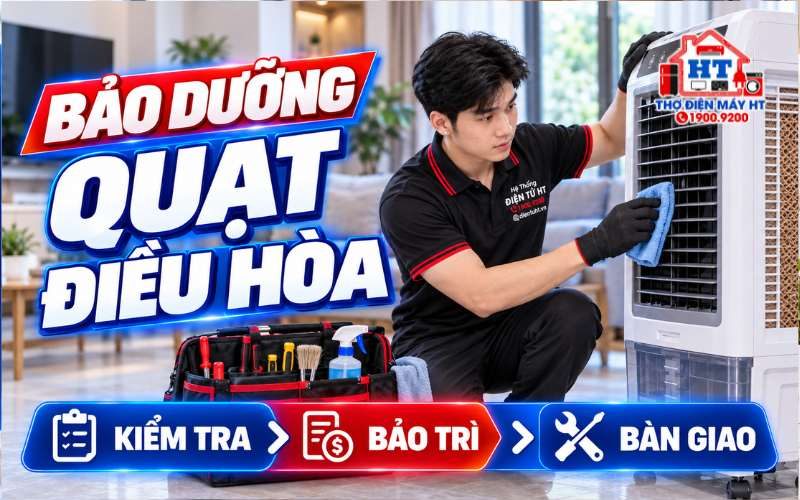 Vệ Sinh Bảo Dưỡng Quạt Điều Hòa Tại Nhà – Điện Tử HT