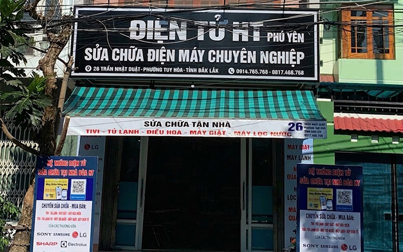 Hệ thống chi nhánh Điện Tử HT tại Phú Yên