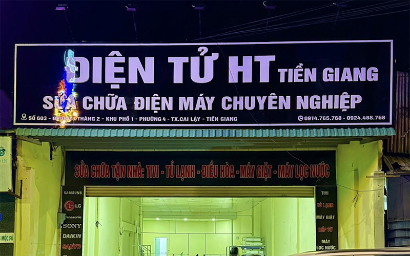 Hệ thống chi nhánh Điện Tử HT tại Tiền Giang