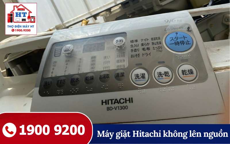 may-giat-hitachi-khong-len-nguon