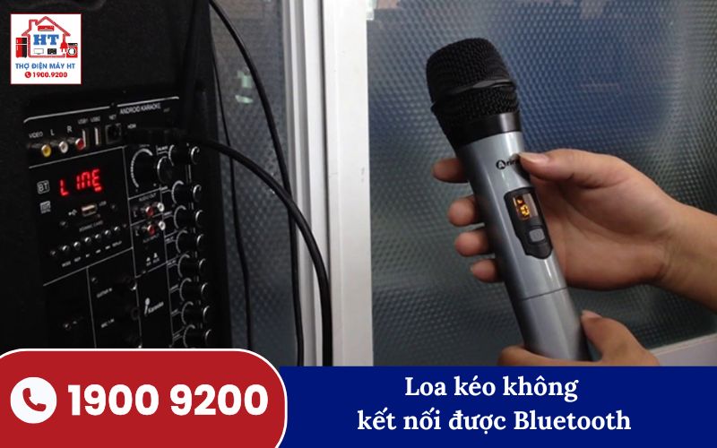 Loa kéo không kết nối Bluetooth, ảnh minh họa lỗi kết nối trên thiết bị