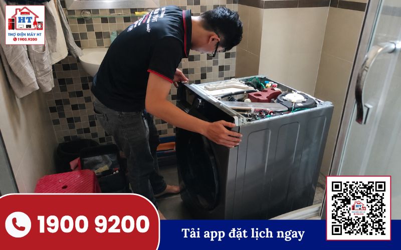 Kỹ thuật viên Điện Tử HT sửa máy giặt tại Củ Chi
