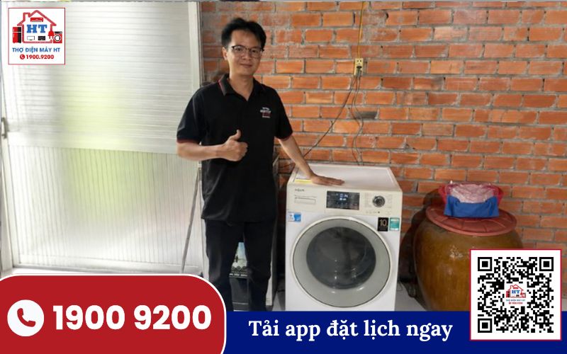 Kỹ thuật viên Điện Tử HT sửa máy giặt tại Quận 12