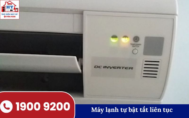 Tình trạng máy lạnh tự bật tắt liên tục gây khó chịu cho người dùng