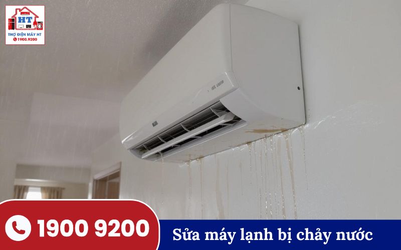 Dàn lạnh máy lạnh Panasonic bị chảy nước xuống sàn nhà, cần kiểm tra và khắc phục kịp thời