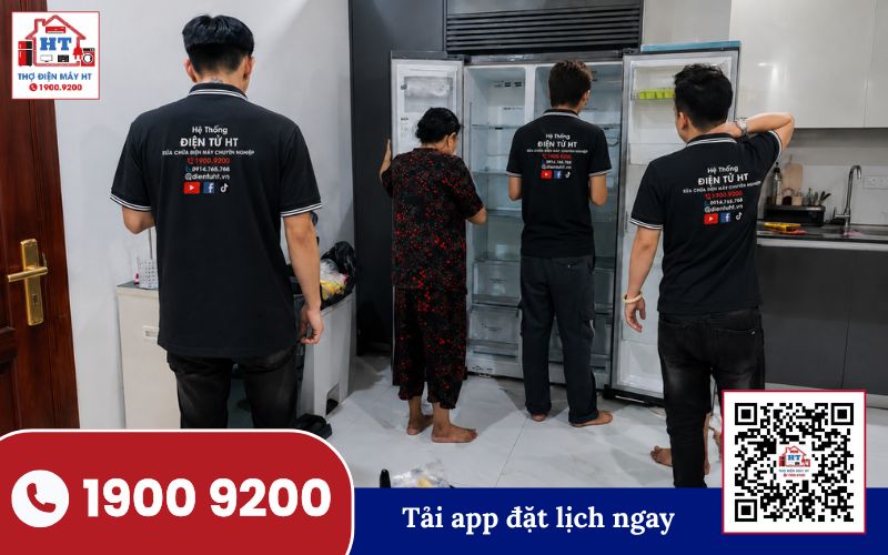 Kỹ thuật viên Điện Tử HT sửa tủ lạnh tại Tân Phú