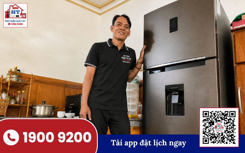 Kỹ thuật viên Điện Tử HT sửa tủ lạnh tại Tân Phú